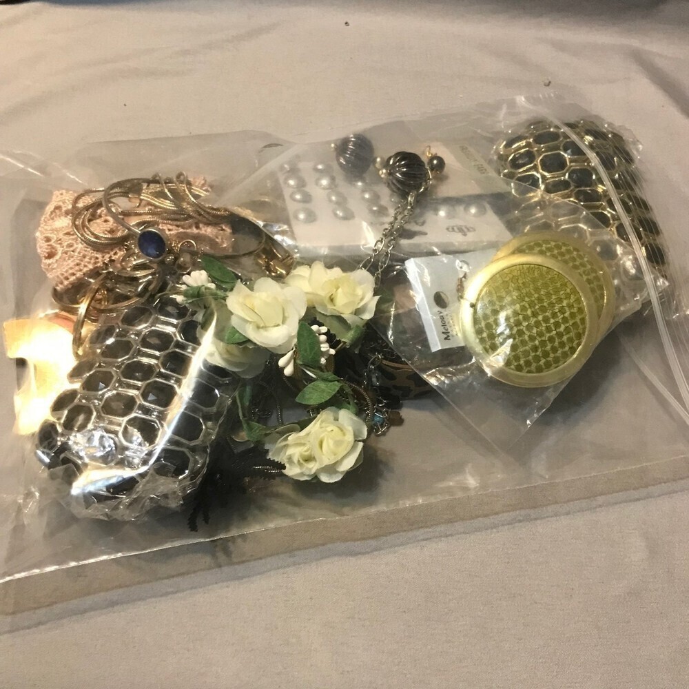 Lot of Costume Jewelry For Repair or Crafts (1lb shipped)